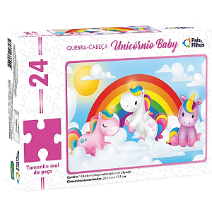 Quebra Cabeça Unicórnio Baby 24 Peças 2157 Pais E Filhos