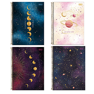 Caderno Espiral Capa Dura Connect Magic 80 Folhas Tilibra
