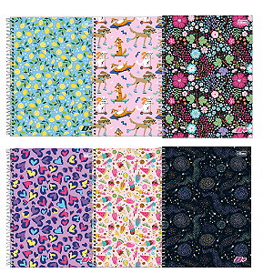 Caderno Espiral Capa Dura D+ Feminino 400 Folhas Tilibra