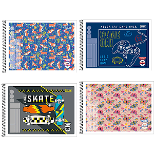 Caderno De Desenho Capa Flexível Pepper 80 Folhas Tilibra