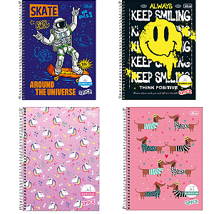 Caderno Espiral Capa Dura Quadriculado 1x1 80 Folhas Tilibra