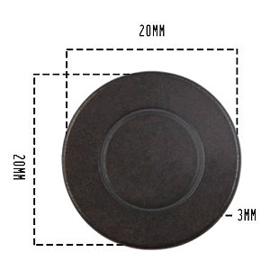 Imã Redondo Para Artesanato 20mm Unidade Acc