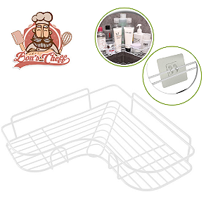 Cantoneira Aramado Autoadesivo Branca 23x23x6cm BC23336 Bons Cheff