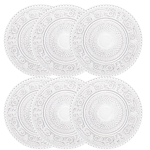 Conjunto Mini Prato De Vidro Angel Com 6 Peças 2545 Lyor