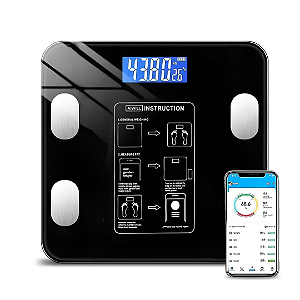 Balança Digital Bioimpedância Com Bluetooth Premium 140KG SL0382 Original