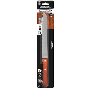 Faca De Pão Inox 8" Cabo De Madeira Wood SL0455 Original