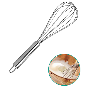 Fouet Batedor De Clara Manual Inox 25cm TOP0757 Top Util