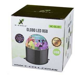 Globo Led Balada Com Cabo Usb 9x8cm XC-GL-01 X-Cell