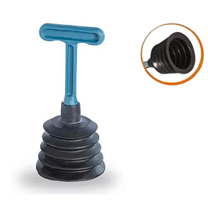 Desentupidor De Pia Sanfonado 19cm 43/9997 Bj Plastico
