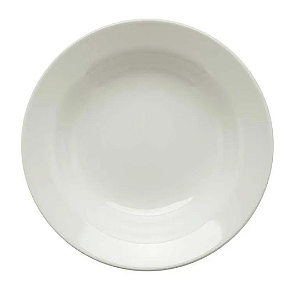 Prato Fundo Branco Donna 22cm Biona