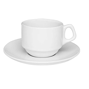 Xícara De Café Com Pires Vitramik 65ml Biona