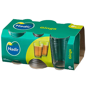 Conjunto De Copo Ginga 265ml Com 6 Peças Nadir