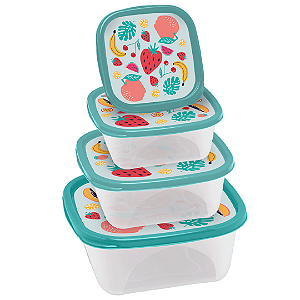 Conjunto Multiuso Quadrado Com 4 Peças Dafruta 4199 Jaguar