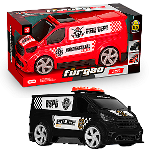 Carrinho Bs Furgão Policia/Resgate 591 Bs Toys