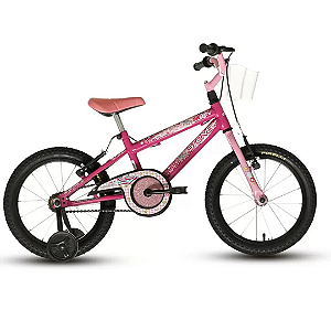 Bicicleta SK-II Pink E Rosa Girl Power Aro 16 Stone Bike