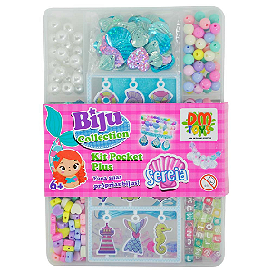 Conjunto De Miçangas Sereia Biju Collection DMT6535 Dm Toys