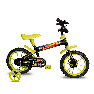 Bicicleta Jack Preto E Verde Limão Aro 12 10472  Verden