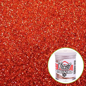Glitter Pvc Metálico Vermelho 3g 118 Honey