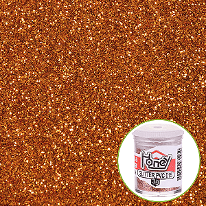 Glitter Pvc Metálico Laranja 3g 016 Honey