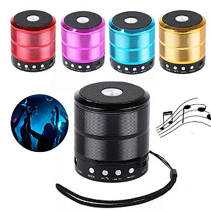 Mini Caixa De Som Portátil  Bluetooth/Usb/Aux/Fm CNN-887 Livstar
