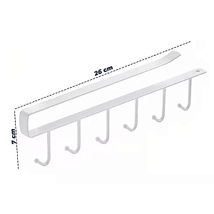 Suporte Organizador Com 6 Ganchos 7x26cm BC23354 Bons Cheff