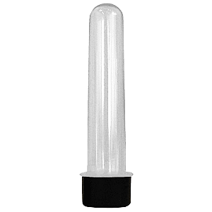 Tubete Cristal Com Tampa Plática 12cm Massari