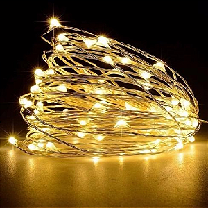 Fio De Fada Com 100 Leds Morno 2AA 10 Metros