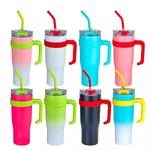 Copo Termico Com Canudo 1250ml Top