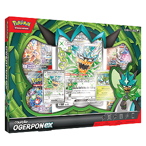 Jogo De Cartas Pokemon Box TCG Premium Ogerpon EX Copag