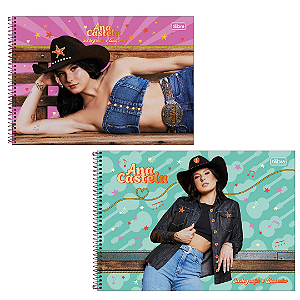 Caderno De Desenho Espiral Capa Dura Ana Castela 80 Folhas Tilibra