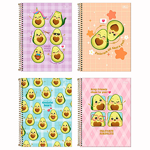 Caderno Espiral Capa Dura Abacute 80 Folhas Tilibra