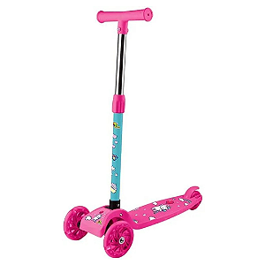 Patinete Irado Com 3 Rodas E Luz ZB847 Rosa Art Brink