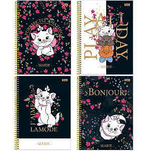 Caderno Espiral Capa Dura Marie 80 Folhas Foroni