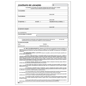 Talão Impresso Contrato De Locação 100 Folhas 15.017-7 Tilibra
