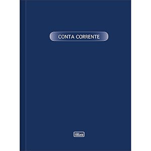 Livro Brochura Capa Dura Pequeno Conta Corrente 100 Folhas Tilibra