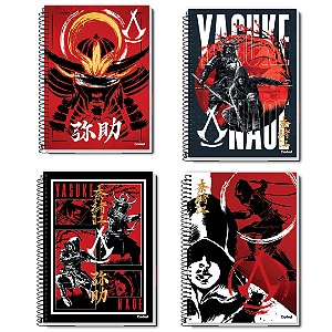 Caderno Espiral Capa Dura Assassins Creed 80 Folhas Credeal