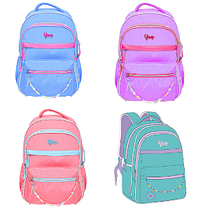 Mochila De Costas Bicolor Com Miçangas YS29665 Yins