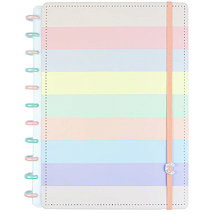 Caderno Arco Íris Pastel Médio CIMD3057 Caderno Inteligente