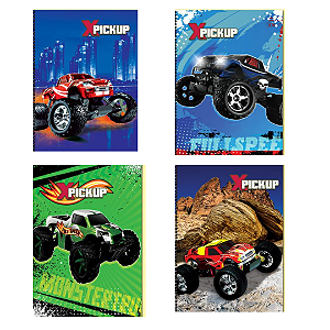 Caderno Brochura Capa Dura X-Pickup 80 Folhas Maxima