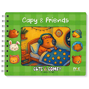 Livro Para Colorir Cute & Comfy Capy E Friends 584640 Pae Editora
