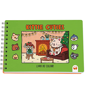Livro Para Colorir Kittie Cuties 64 Páginas Vale Das Letras