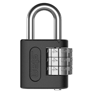 Cadeado Com Segredo Preto Fosco 58502 Stam