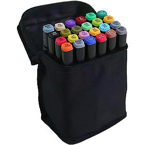 Marcador Artístico Dual Com 24 Cores N.S.Y