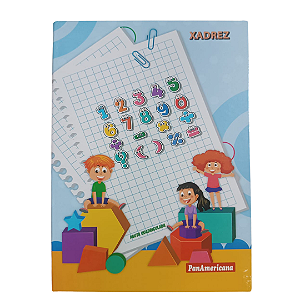 Caderno Brochura Capa Dura Quadriculado 48 Folhas Panamericana