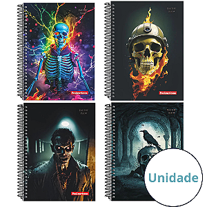 Caderno Espiral Capa Dura Dark Day 80 Folhas Panamericana