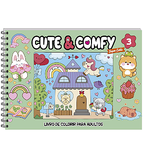 Livro Para Colorir Cute & Comfy Super Extra 3 Camelot Editora