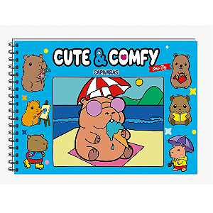 Livro Para Colorir Cute & Comfy Serie Big Capivaras Camelot Editora
