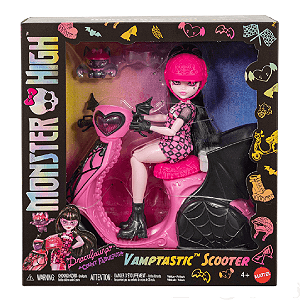 Boneca Monster High Draculaura Com Scooter JDR61 Mattel