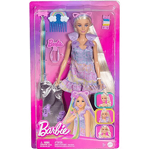 Boneca Barbie Fashion Loira Penteado Colorido JCT72 Mattel