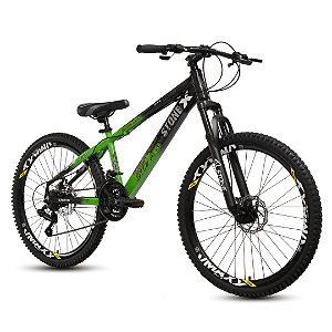 Bicicleta Freeride Gladiator Verde Aro 26 Stone Bike